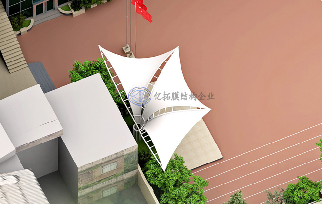 三橋小學(xué)膜結(jié)構(gòu)造型主席臺(tái)